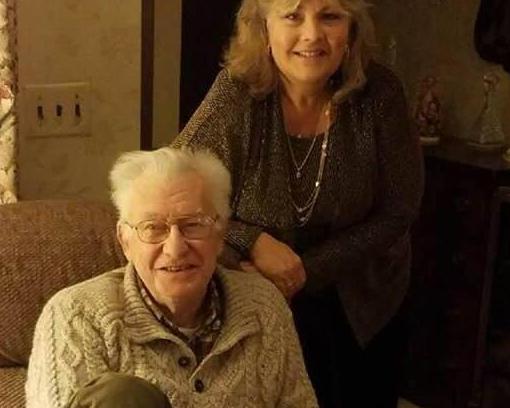 Photo of Eileen and an older man
